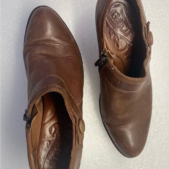 LADIES Born Soft Brown Leather Booties 🥾Size 6 - Picture 2 of 7